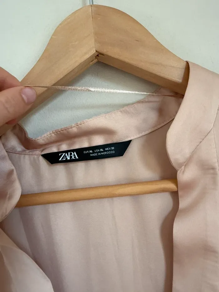 Blouse satinée rose Zara - photo numéro 6
