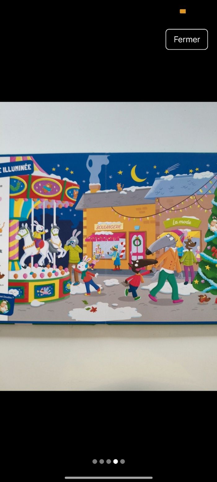 Livre P'tit loup cherche et trouve vive Noël - photo numéro 4