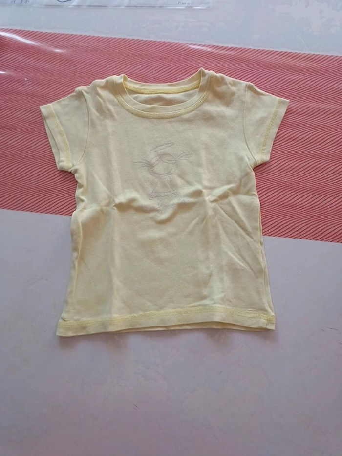 Tee shirt 5 ans jaune citron - photo numéro 3