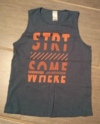 Débardeur sport - style marcel - t. 12-13 ans