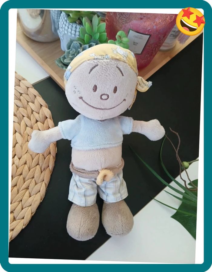 Péluche doudou poupée pirate Joe🌿🎁 - photo numéro 2