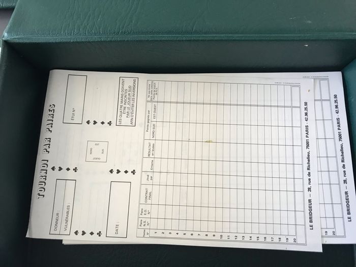 Jeu de carte coffret de bridge bridgeur - photo numéro 3