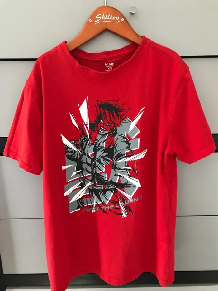 garçon t-shirt manches courtes kiabi 12 ans rouge xxs regular à motif
