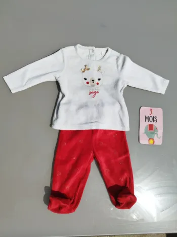 Pyjama velours 9 mois
