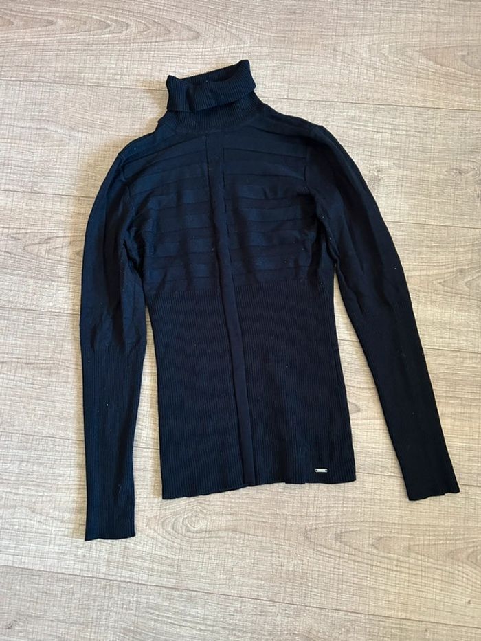 Pull noir à col roulé Morgan taille S bon état - photo numéro 11