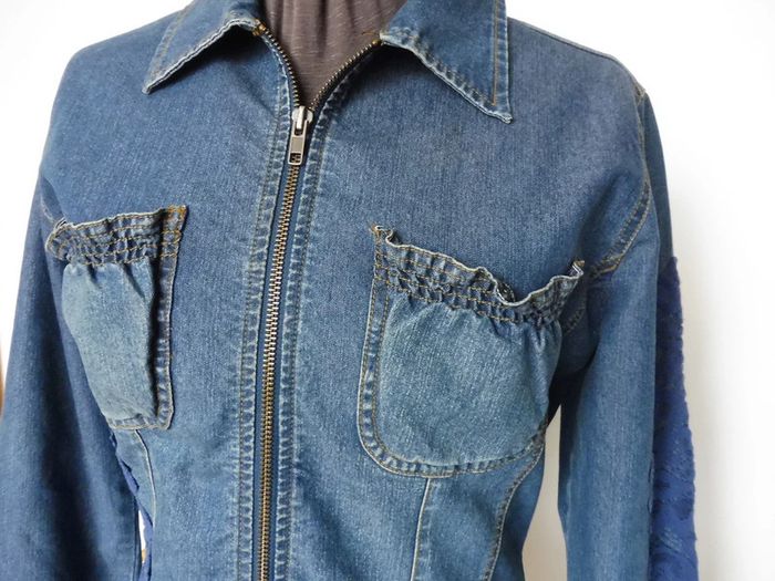 Veste femme jean bleue 123 Taille 40 - photo numéro 2
