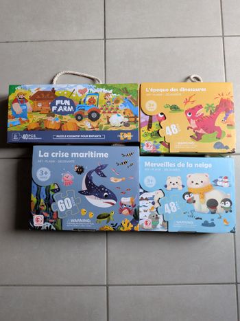 Lot de puzzles 3 ans et +