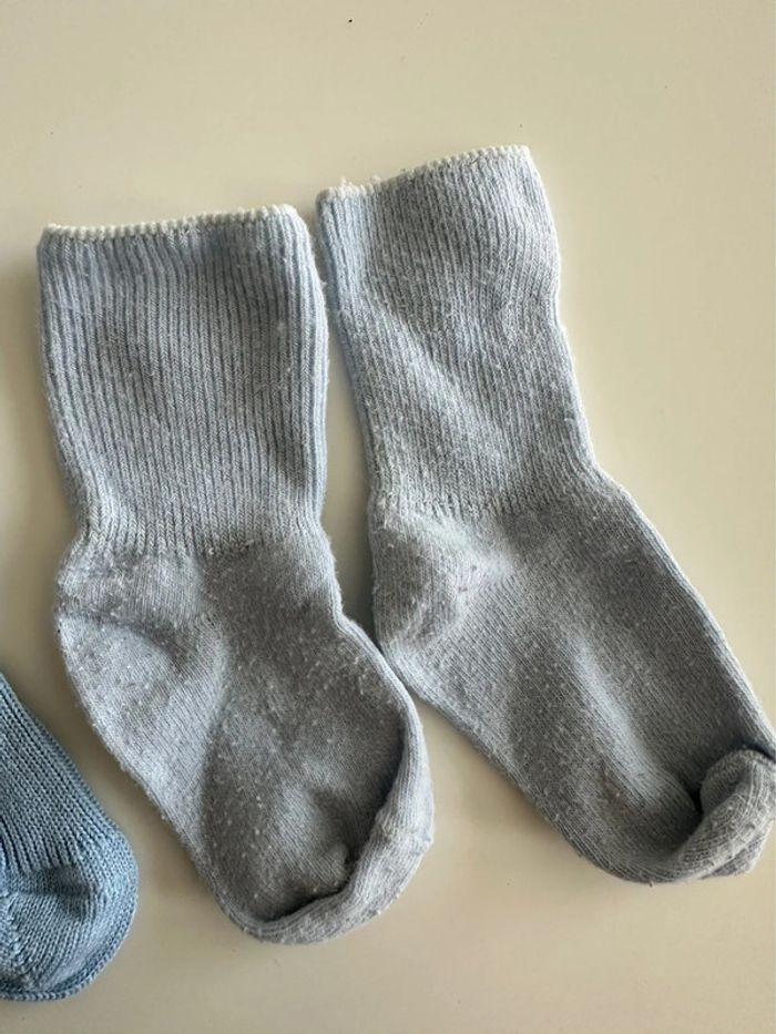 Lot de 2 paires de chaussettes hautes pour bébé - Taille 15/18 - photo numéro 2