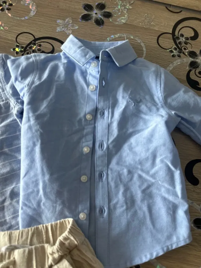 Ensemble chemise / pantalon toile - photo numéro 4