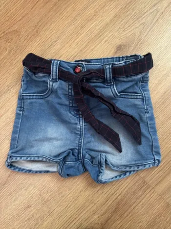 Short en jeans avec ceinture Kiabi