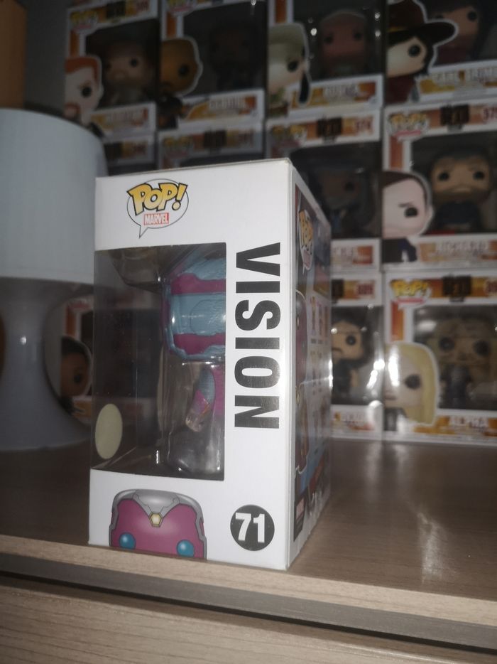 Funko pop Marvel Avengers Age of ultron 71 Vision (Transparent) Vaulted - photo numéro 2