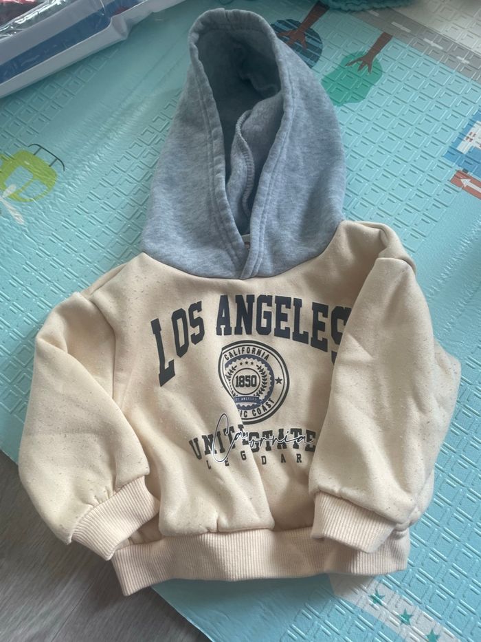 Pull à capuche 6-9 mois