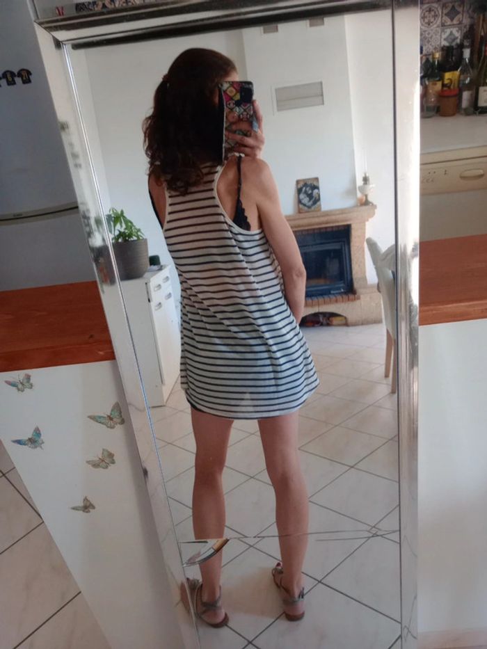 Débardeur femme L rayé c85 - photo numéro 7