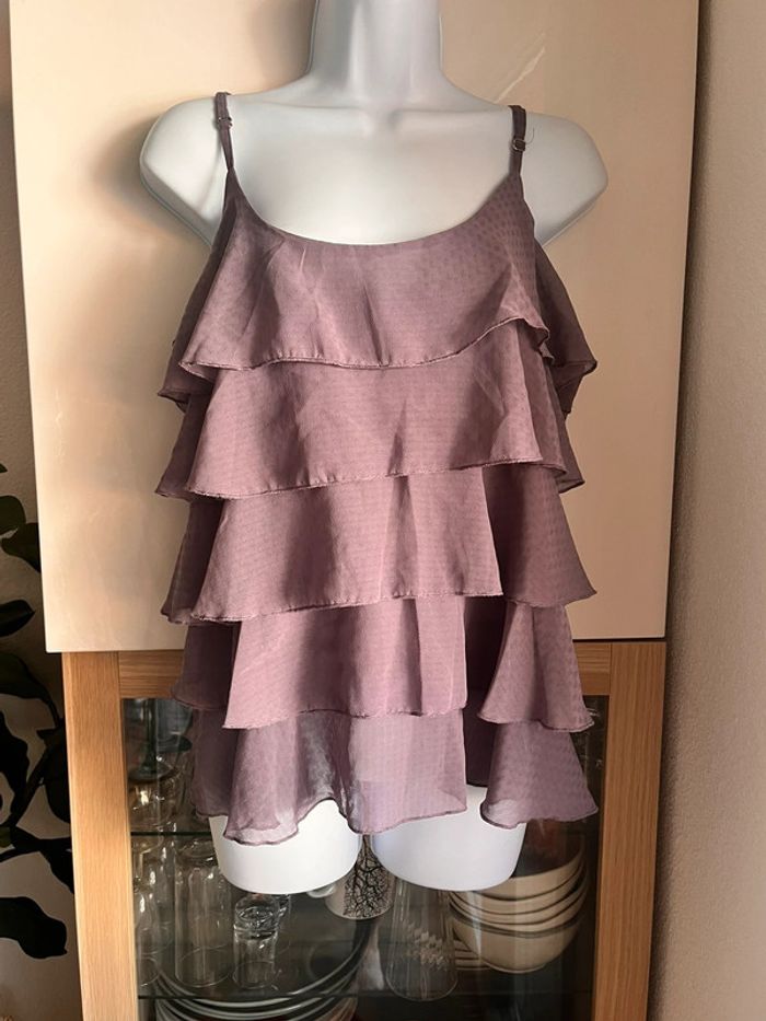 Top froufrou violet - photo numéro 2