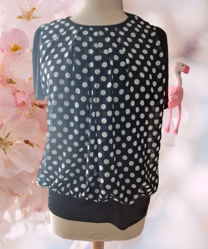 Elegante blouse fluide, taille L
