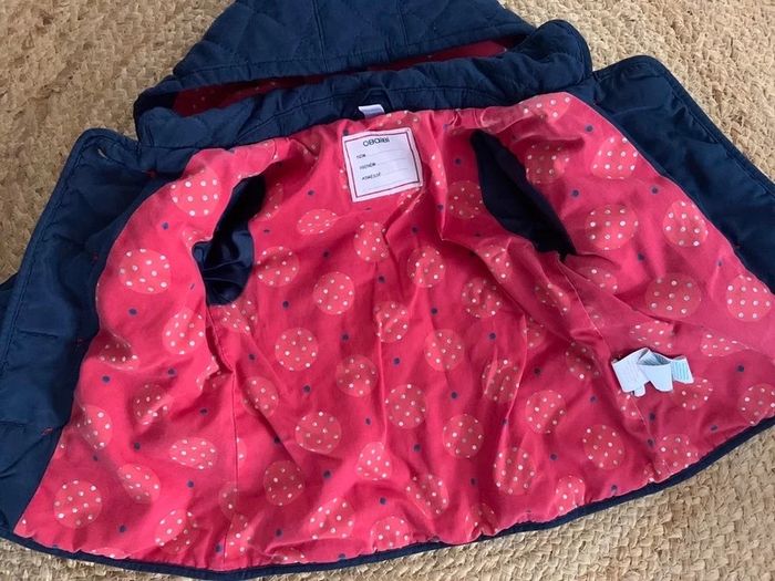 Fille 👧🏻 Manteau/veste 2 en 1 bleu marine - obaibi 18 mois - photo numéro 2