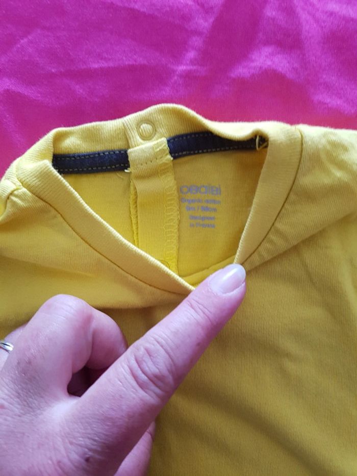 Ensemble été  salopette t-shirt 6 mois - photo numéro 5