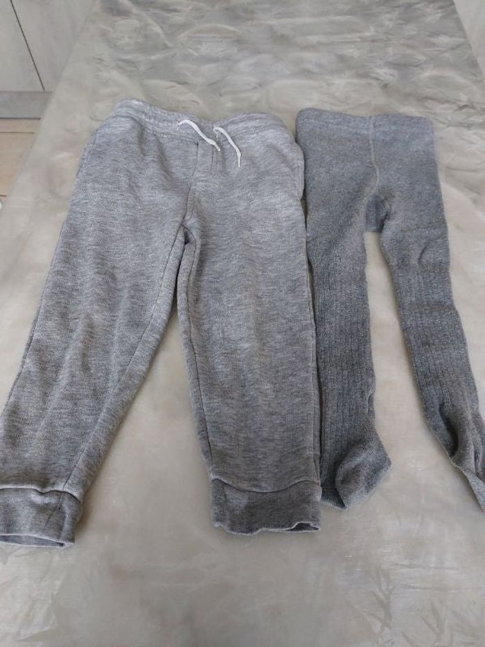 Ensemble collant jogging coton 2 ans