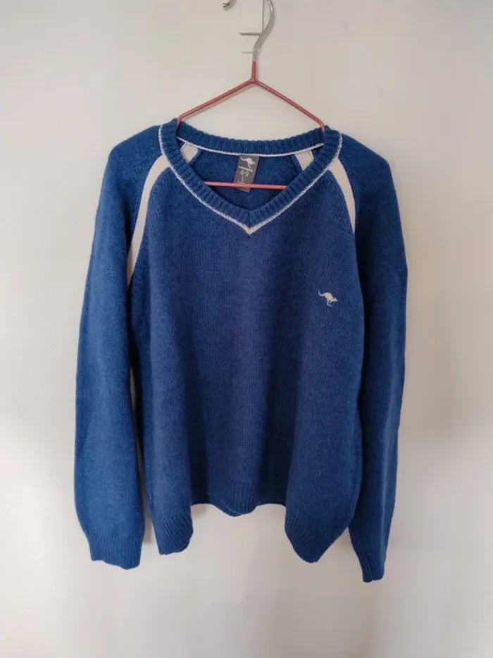 Pull garçon col V