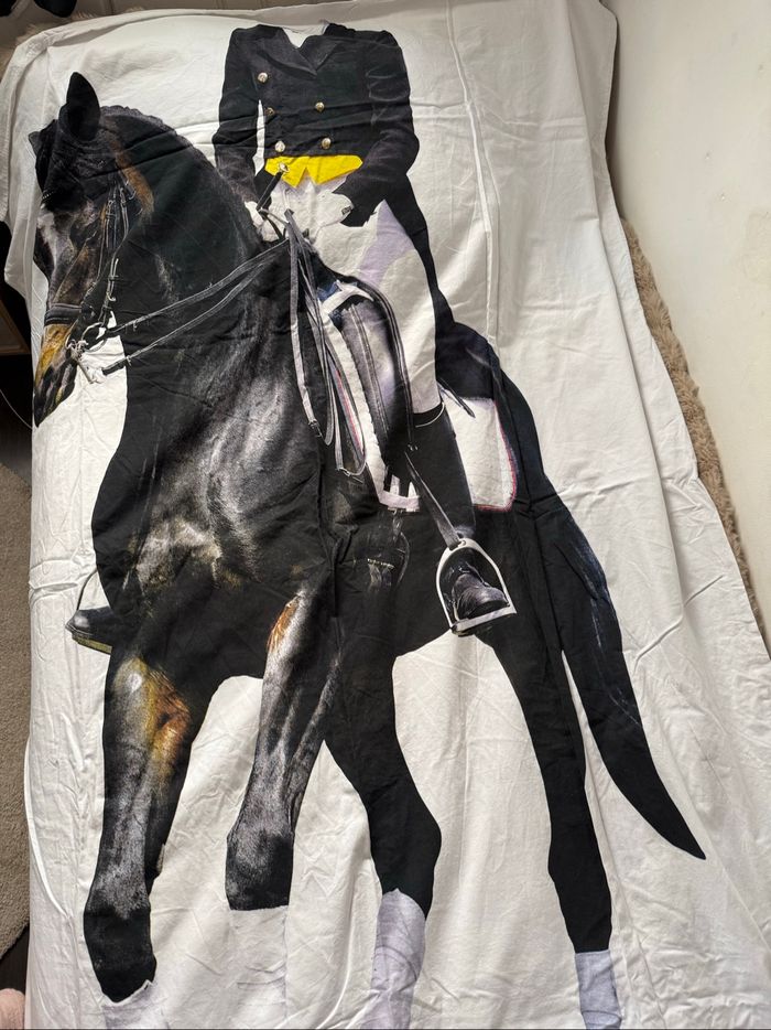 Parure lit 1 personne cavalier