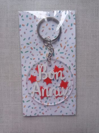 Porte clé bon anniv