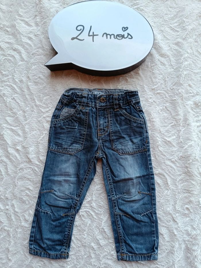 Pantalon jeans Garçon 24 mois Kimbaloo 100% coton