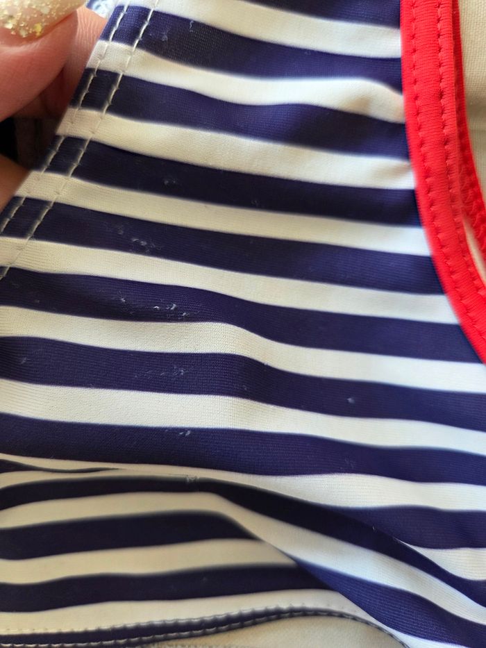 Haut de maillot de bain Little Marcel marinière - photo numéro 3