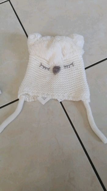Bonnet bébé fille 3/6mois