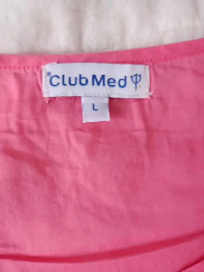 Chemise blouse rose fushia légère - photo numéro 3
