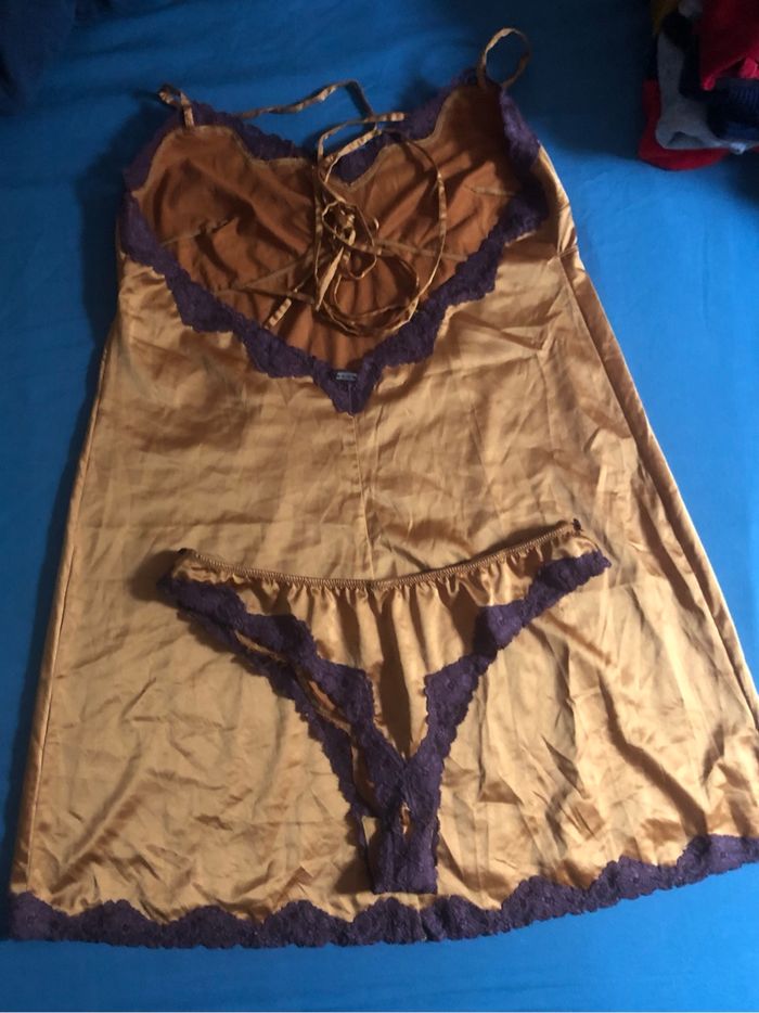 Ensemble nuisette tanga Rosy T42 - photo numéro 5