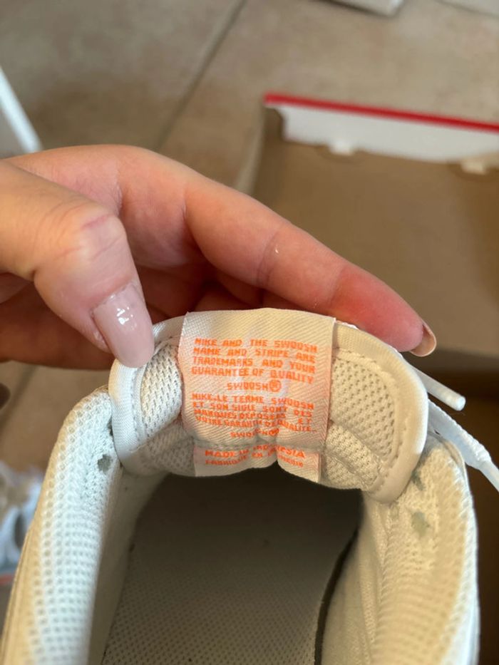 Nike Dunk low blanc et orange mixte neuf 37,5 - photo numéro 9