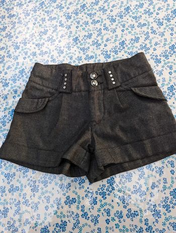 Short noir pailleté 8 ans