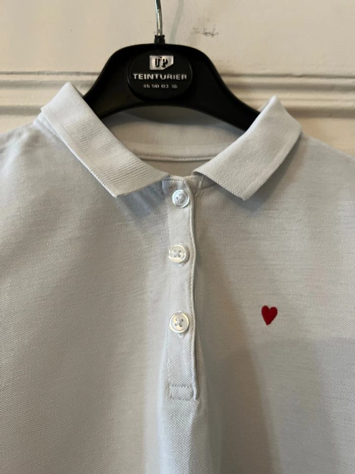 Polo manches courtes piqué de coton broderie cœur 12 ans - Monoprix Teens - photo numéro 2