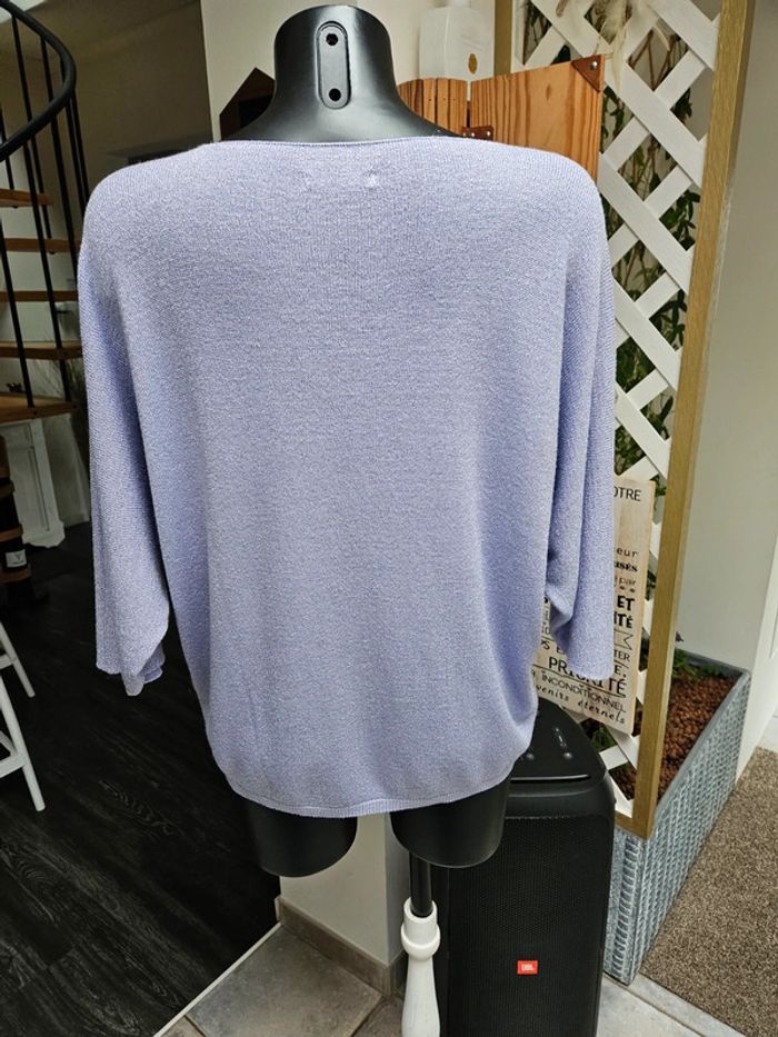Made in Italy pull mauve paillettes TU - photo numéro 6