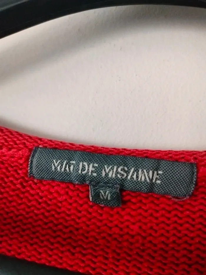 Pull rouge Mat de Misaine taille M - photo numéro 2