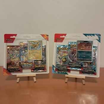 Lot 2 tripacks pokémon EV8 + EV9 scellés