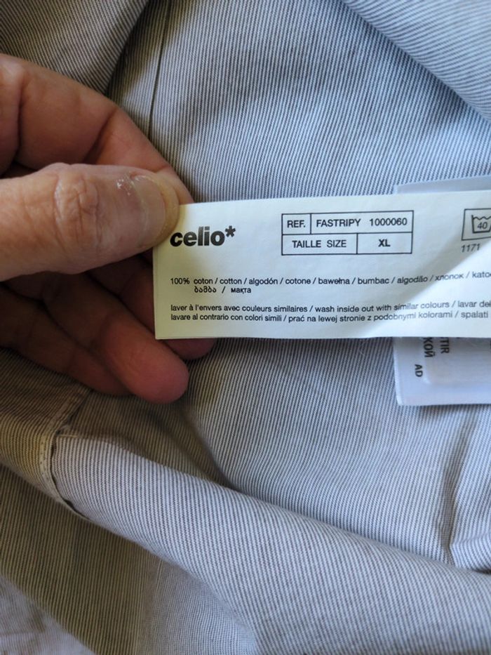 Chemise homme Celio tXL 43/44 - photo numéro 10