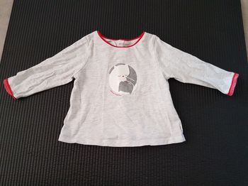Tee manche longue gris chat