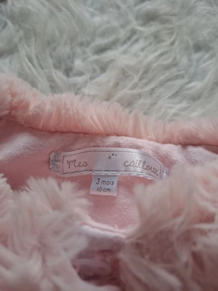 Gilet fausse fourrure 3mois - photo numéro 3