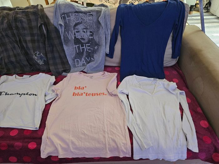 T-shirt lot femme taille S - photo numéro 6
