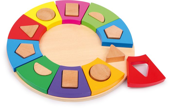 puzzle à encastrer en bois forme cercle Legler N°6575