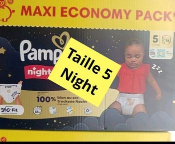 Couches pampers taille 6 night pants