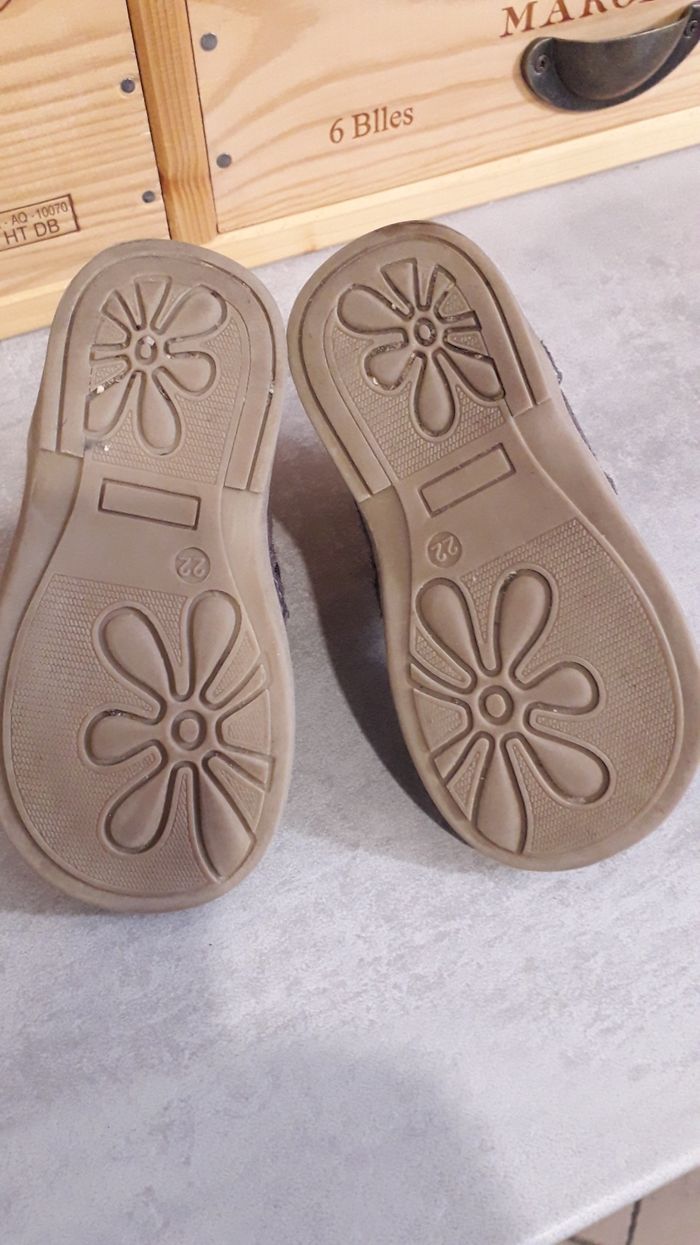 Bottines cuir suédé gris violet Obaïbi - photo numéro 4