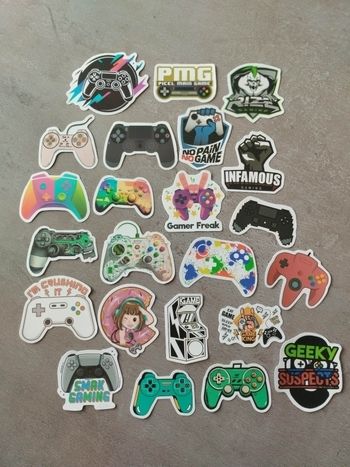 Lot stickers autocollants Gamer 🕹️🎮