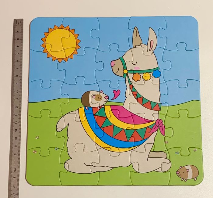 Lot 2 puzzles, lama et coloriage, complets - photo numéro 5