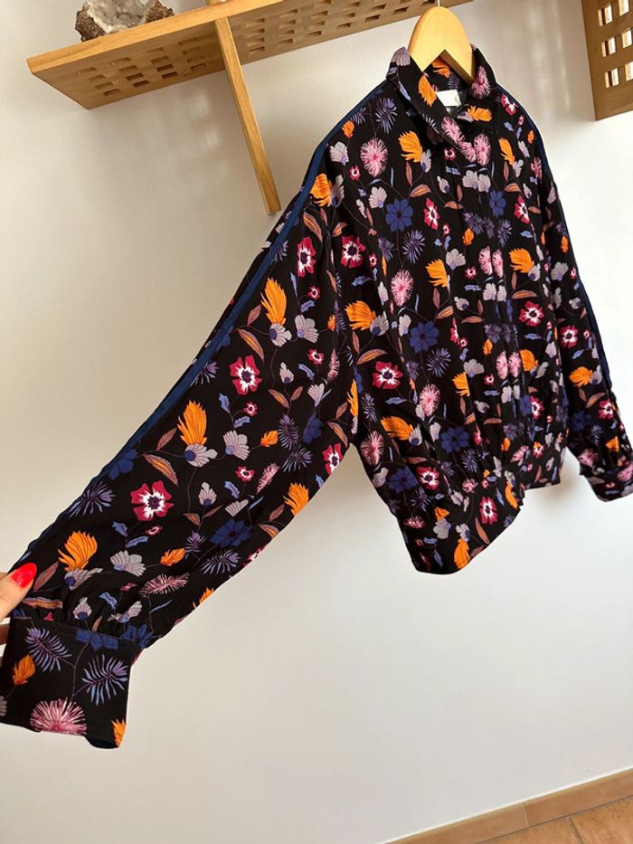 Veste/chemise Légère Fleurie Ba&sh Taille 2 - Élégance Printanière - photo numéro 2