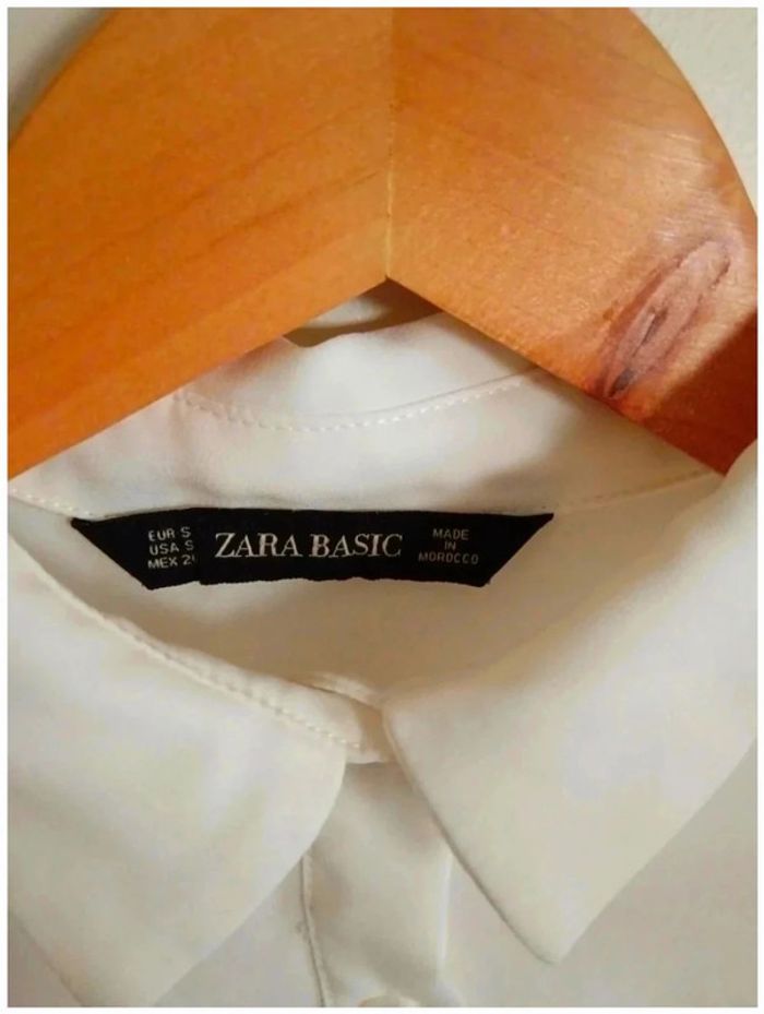 C22 blouse blanche Zara S - photo numéro 3
