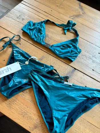 Maillot de bain femme parab 3 pièces 42/44 vert