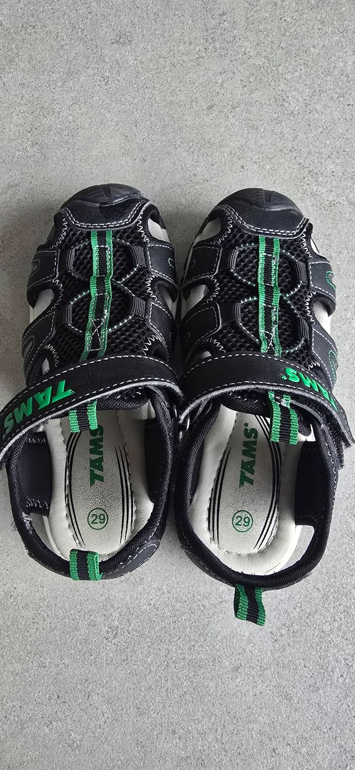 Sandales de sport TAMS noir/vert – pointure 29 - photo numéro 2