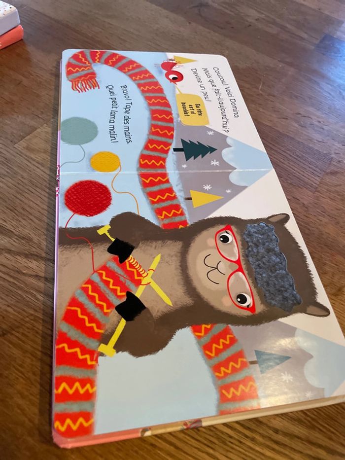 Livre cartonné Bravo petit Lama avec des matières à toucher Patapon - photo numéro 10